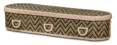 Bamboe Rond Wave zwart